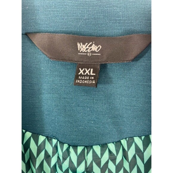 Mossimo Teal Knit Jersey Jacket Blazer Modern Day to Night Office Soft XXL - Picture 3 of 14